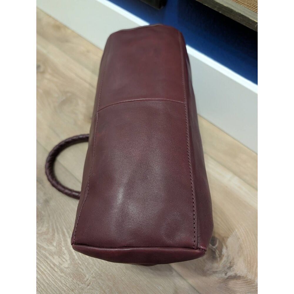 Liebeskind Berlin "Georgia" Leather Satchel Handbag Merlot No Crossbody Strap - Picture 4 of 16